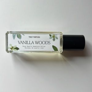 The 7 Virtues Vanilla Woods Rose Quartz Gemstone Roller